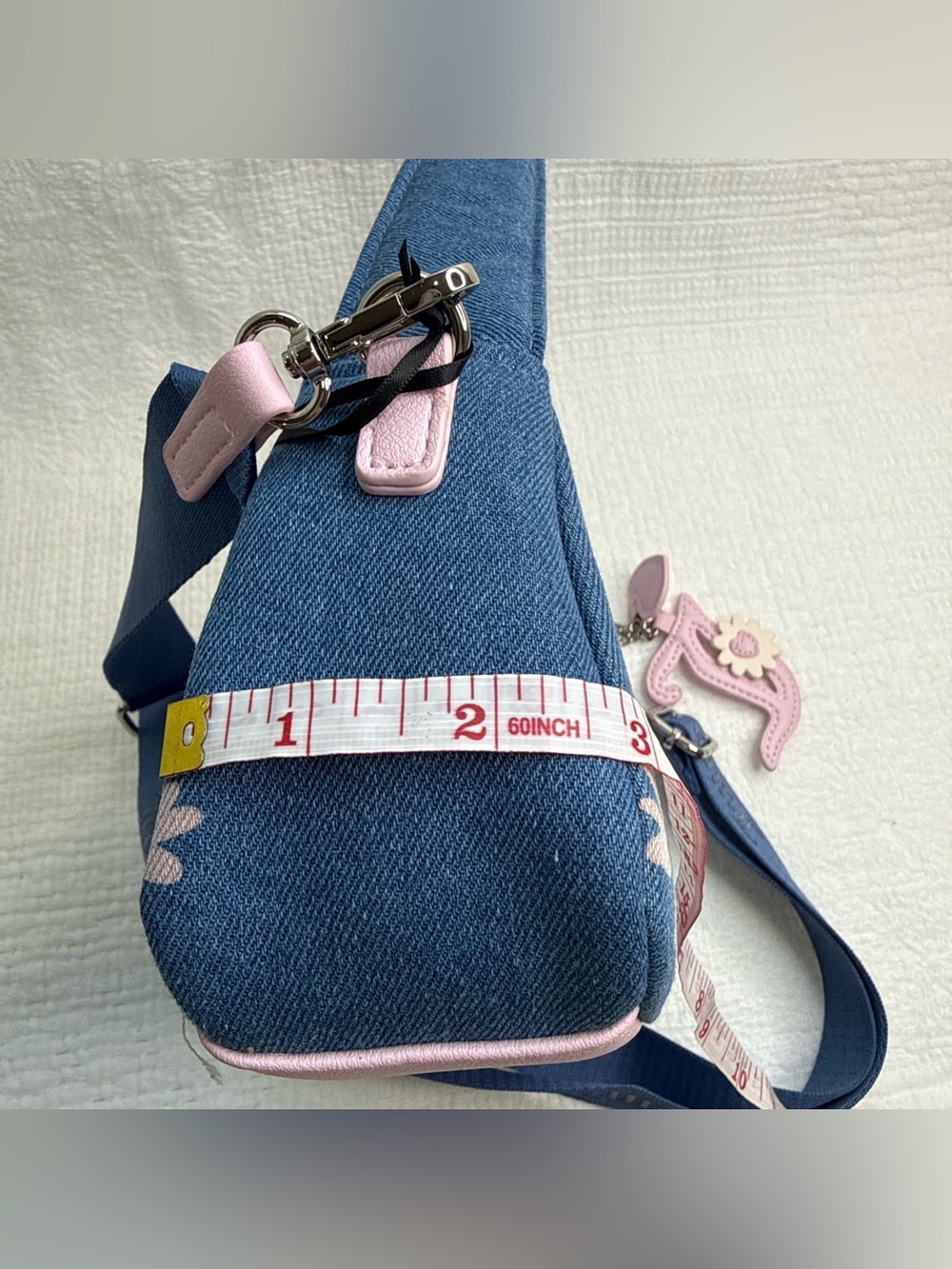 Juicy Couture Daisy For Juicy Shoulder Bag-Color: Denim/Light Pink ๐ - Picture 8 of 8